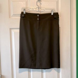 Carlisle brown knee length straight skirt size 8